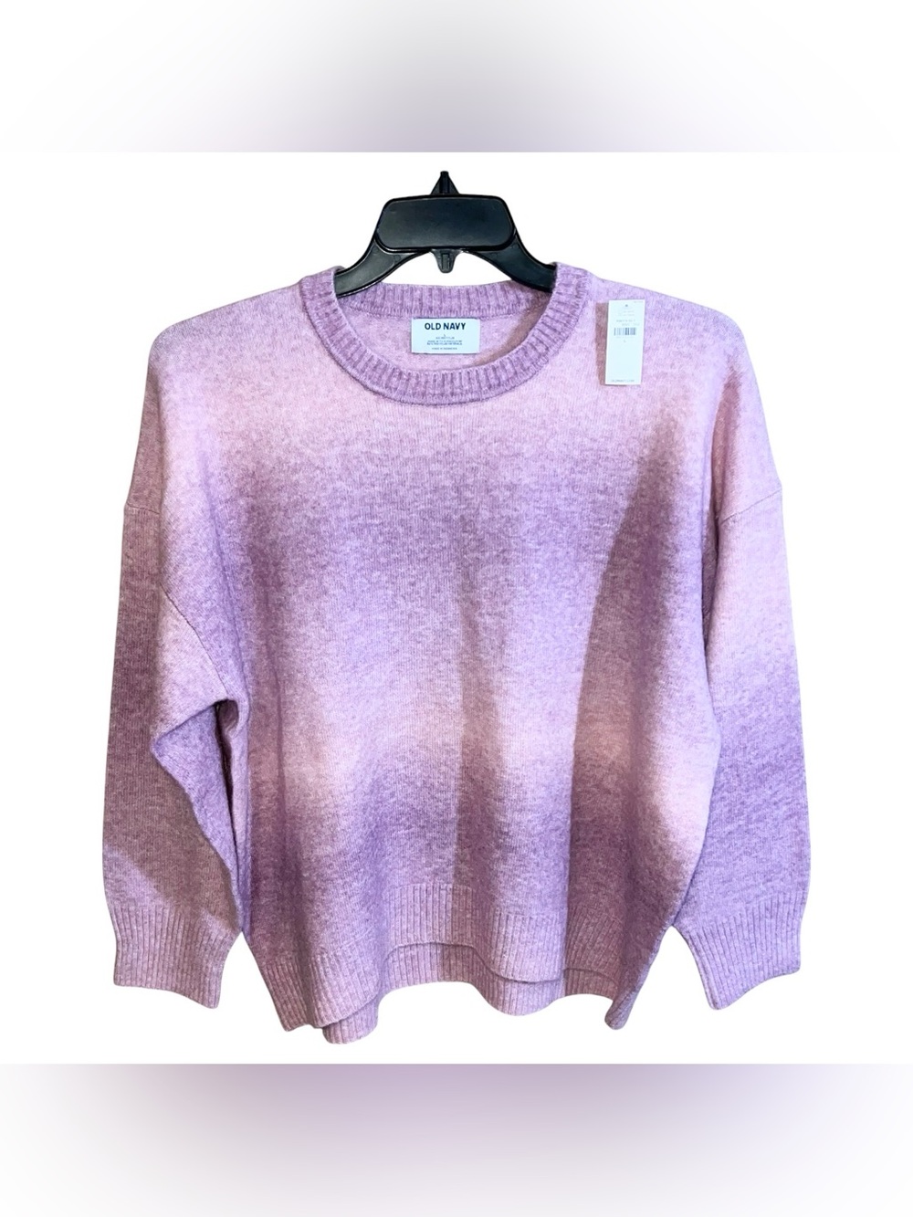 Old Navy Long Sleeve Crew Neck Sweater Women’s L Purple Pink